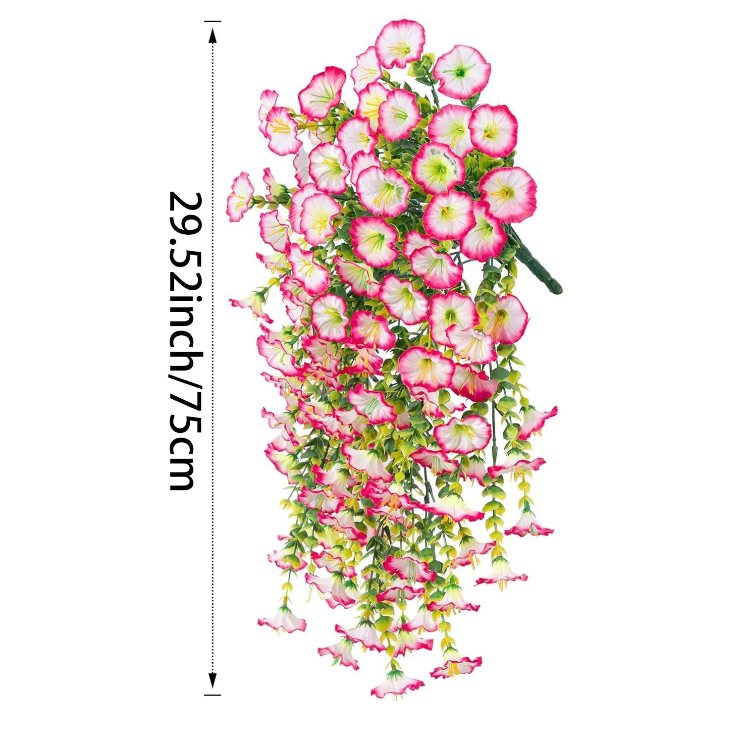 1pcs Artificial Morning Glory Wall Hanging – 75cm