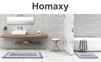 Absorbent Microfiber Bath Mat, Soft Plush Non-Slip Bathroom Rug, Thick Floor Mat for Shower, Toilet & Bedroom