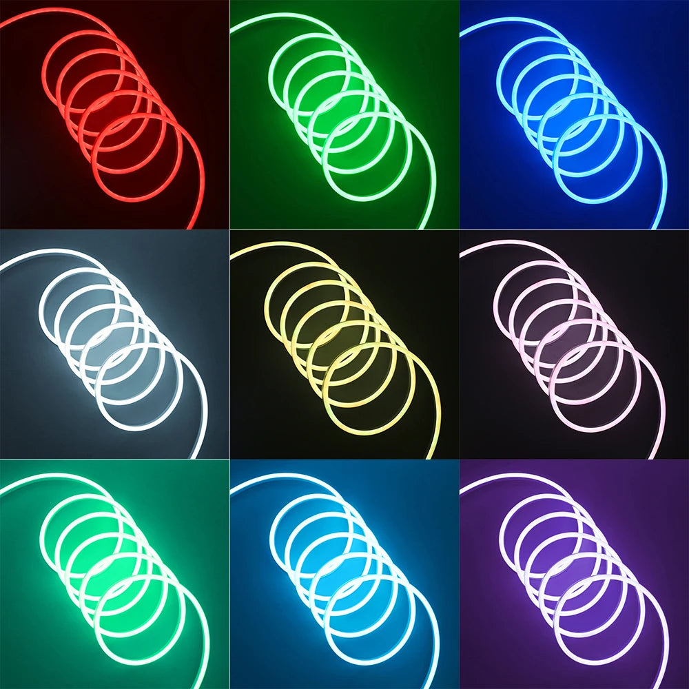 RGB LED Strip Light 108 LEDs/m 5V IP67 Waterproof Flexible Neon Lights