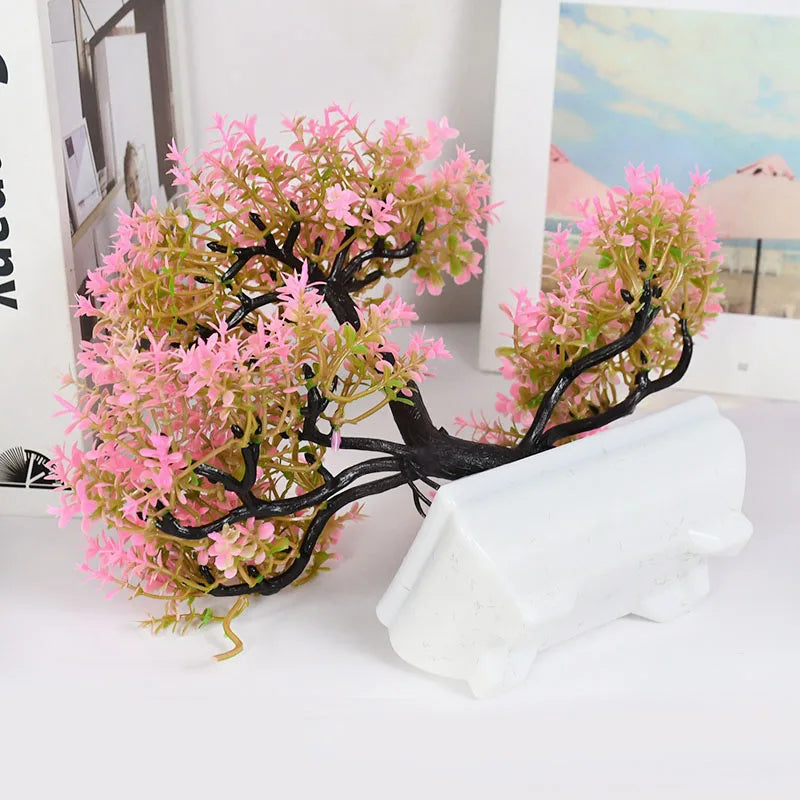 Artificial Bonsai Small Tree – Desktop Potted Decor