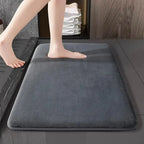 Absorbent Coral Velvet Bathroom Mat – Non-Slip Anti-Skid Floor Mat for Bathroom & Home