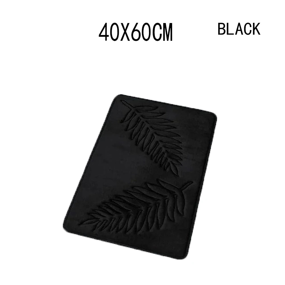 Fashion Soft Microfiber Bath Rug – Non-Slip Quick Dry Absorbent Bathroom Mat
