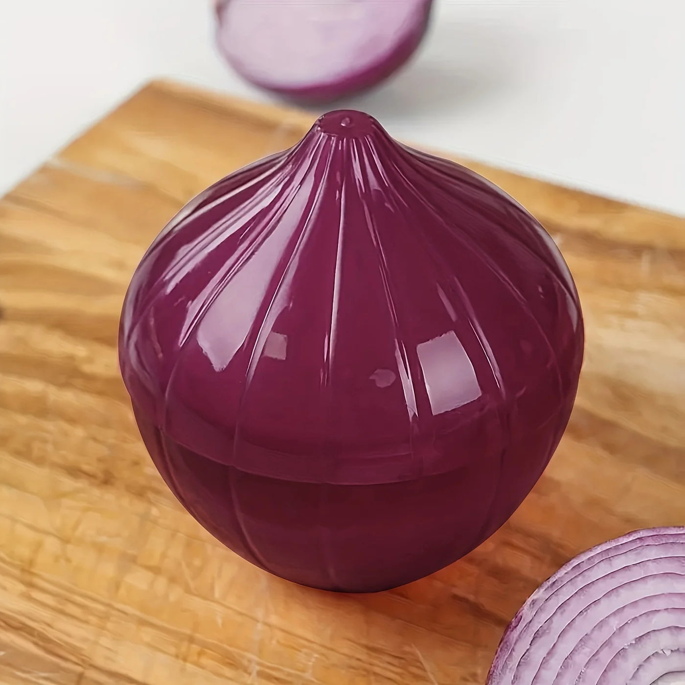 Lemon & Onion-Shaped Food Storage Containers – Fun, Reusable, Flip-Top Kitchen Organizer