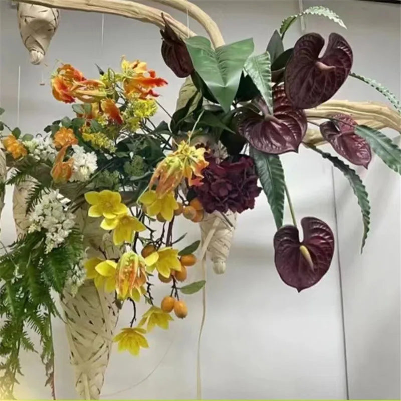 3D Printing Anthurium Artificial Flower – Wedding & Home Decor, 33cm Faux Palm