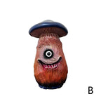 Funny Halloween Skull Mushroom Resin Sculpture Home & Garden Decor