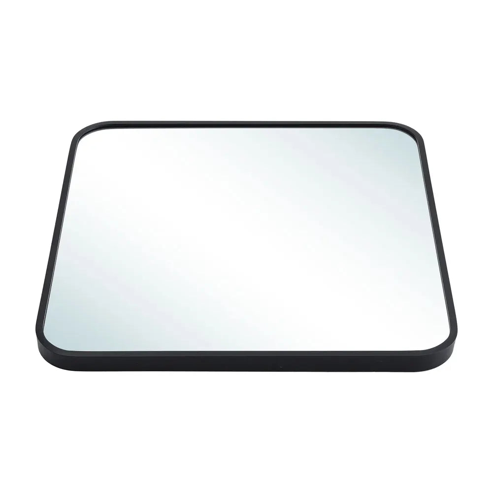 Modern Square Wall Mirror with Aluminum Alloy Frame Bathroom Decoration