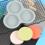 3-Hole Silicone Muffin & Egg Mold – Heat Resistant Bakeware