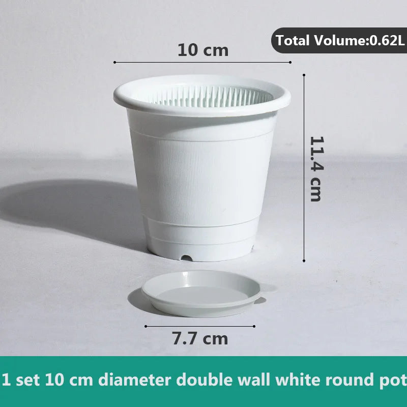 Double Layer Mesh Orchid Pot with Drainage Holes