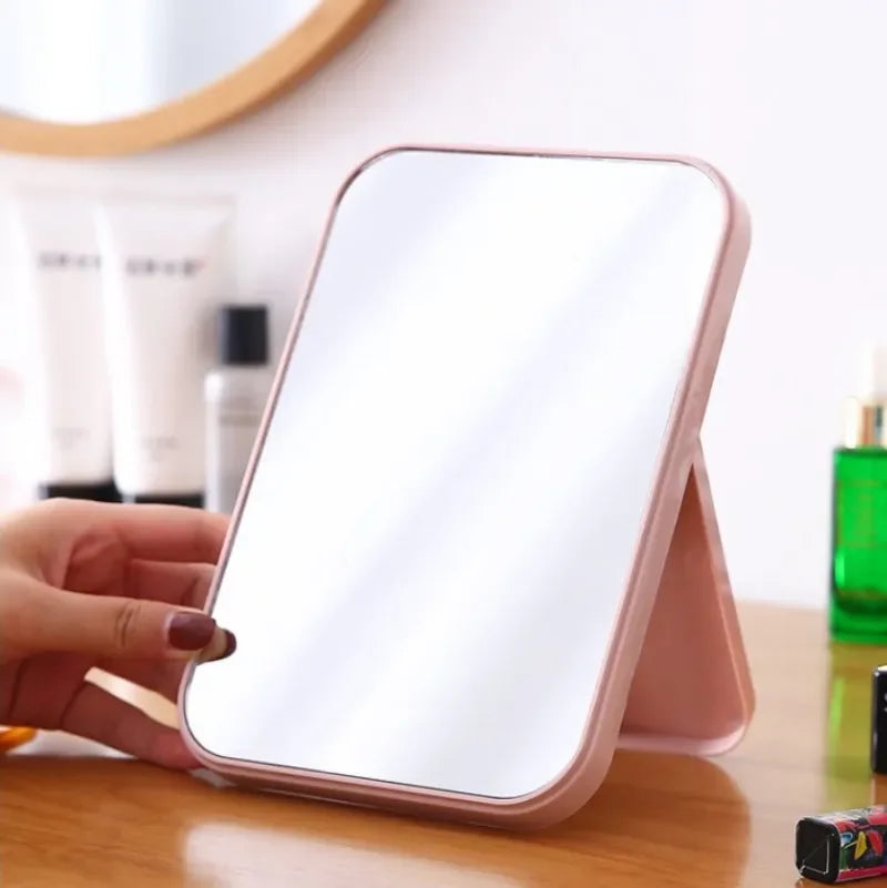 Elegant Portable Folding Cosmetic Mirror for Stylish Bedroom Decor