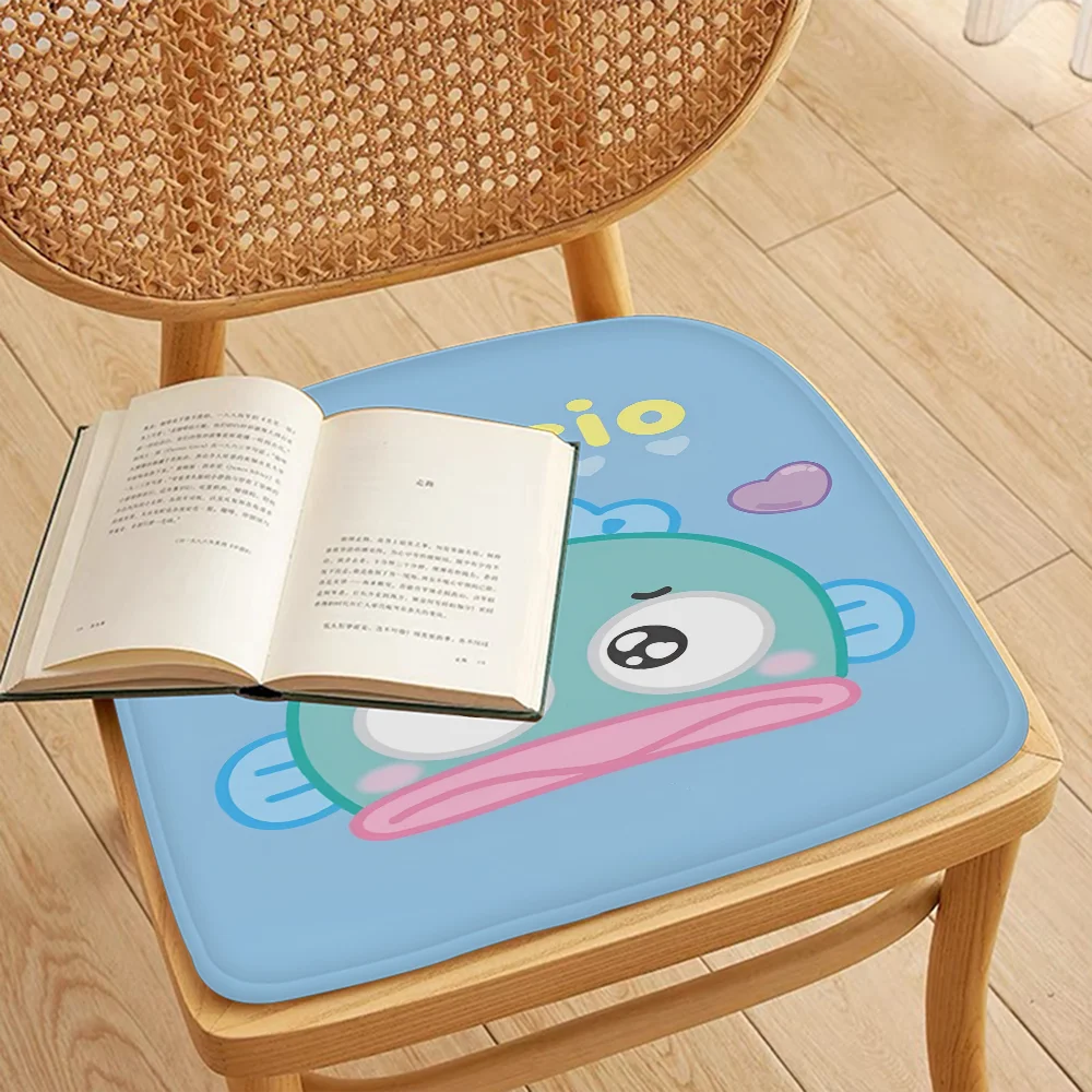 Cute Anime Printed Seat Cushion Soft Flannel Sponge for Home & Office
