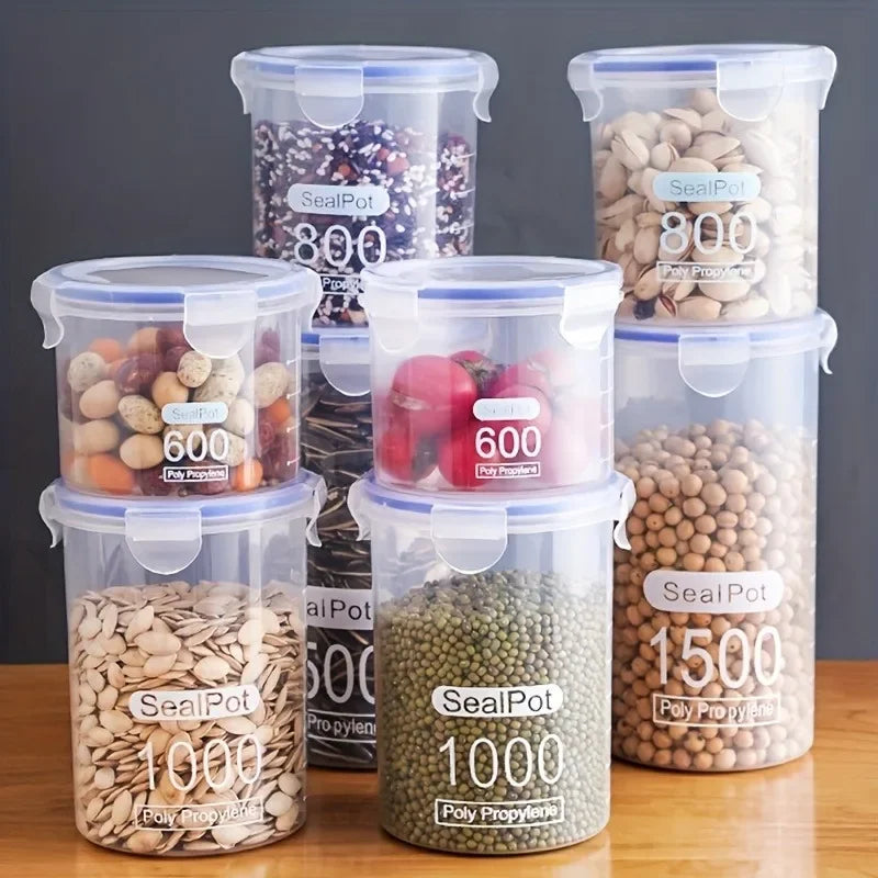 Airtight Grain Storage Container – Durable Plastic Food Organizer