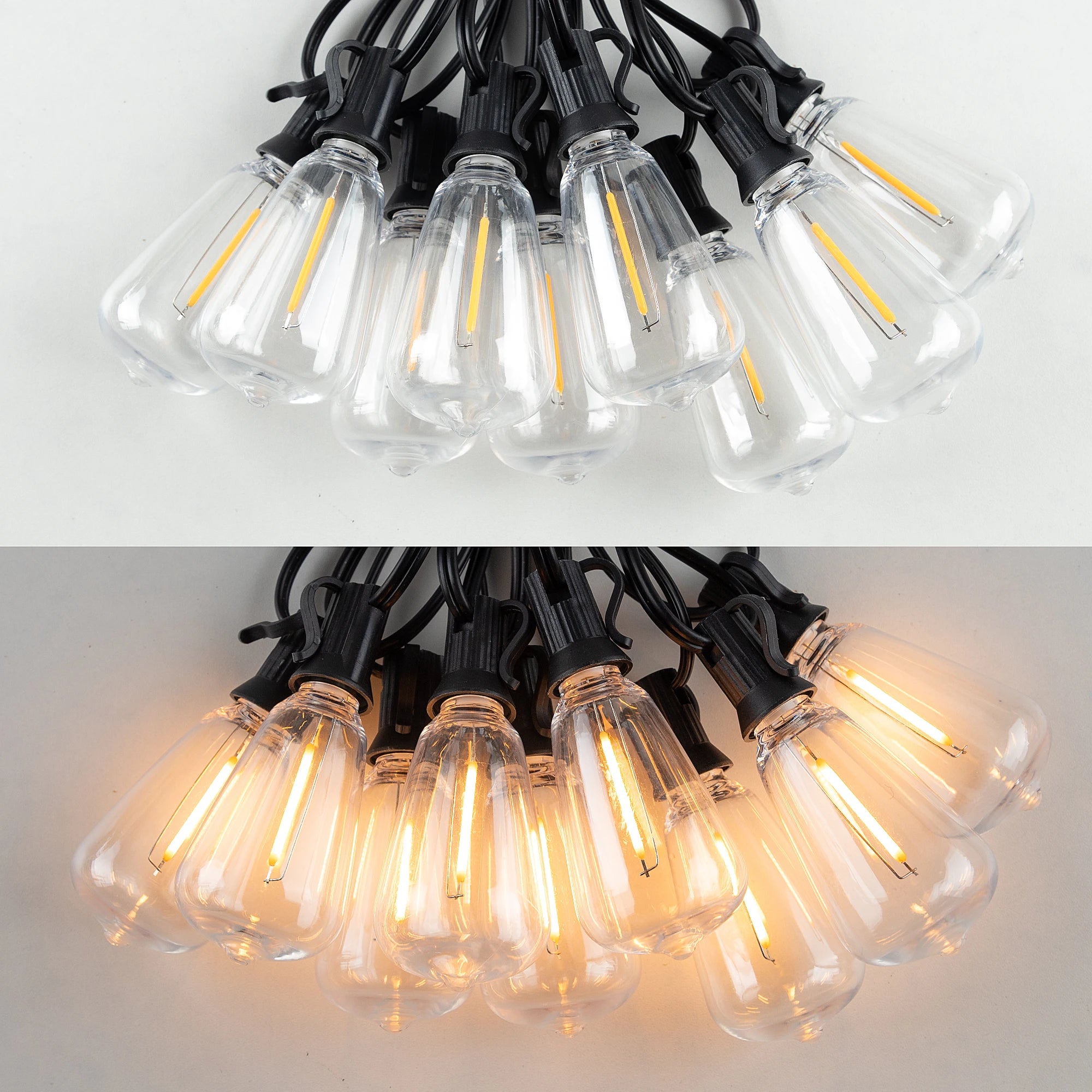 ST38 Water Drop String Lights 220V IP44 Waterproof Decorative