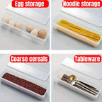 PP Plastic Refrigerator Storage Box – Stackable Fridge Organizer with Lid