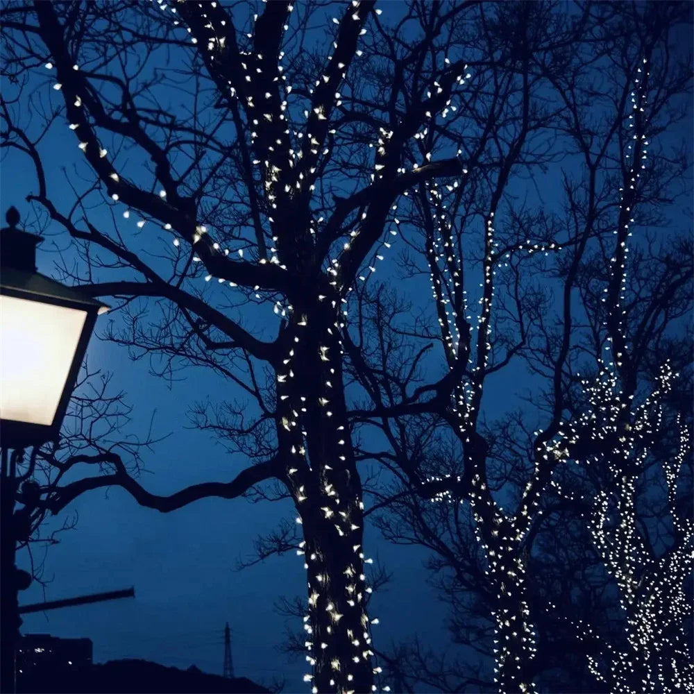 Solar LED String Lights 30M IP65 Waterproof RGB Holiday