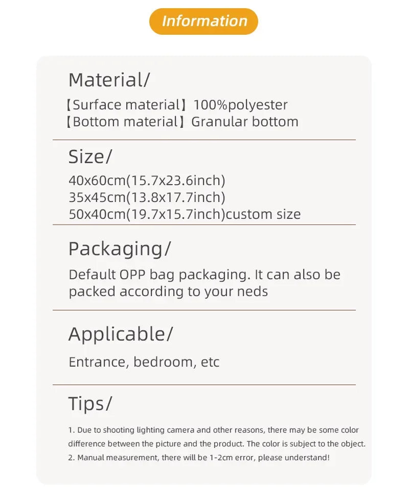 3-Piece Microfiber Bathroom Mat Set Non-Slip Absorbent Floor Rugs Soft and Comfortable