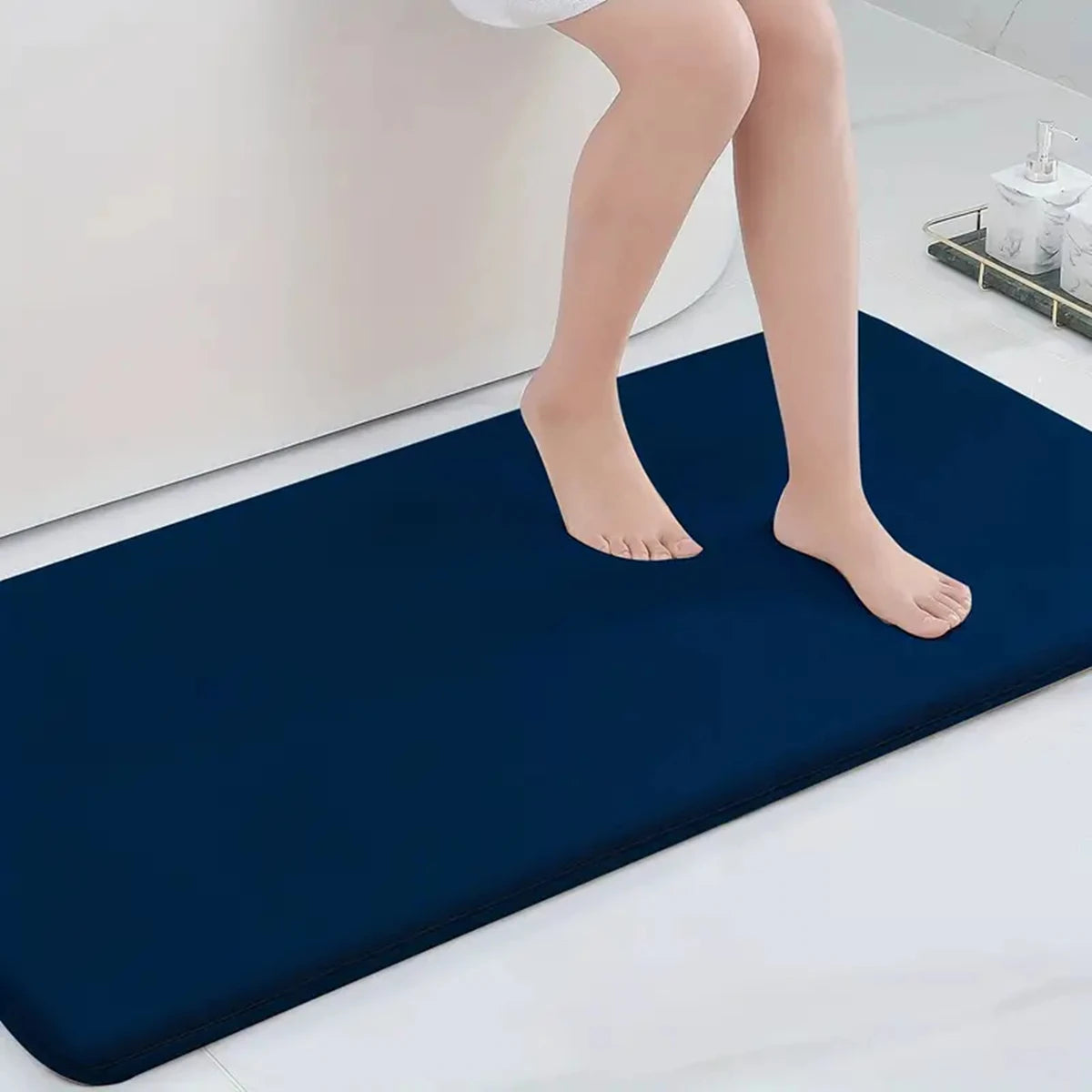 Large Anti-Skid Bathroom Floor Mat, Water-Absorbent Bath Carpet, Non-Slip Bathtub Mat, Home Decor