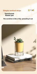 Imitation Glass Plastic Succulent Planter Pot