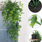Artificial Ivy Plant with Plastic Leaf Pots – 65cm