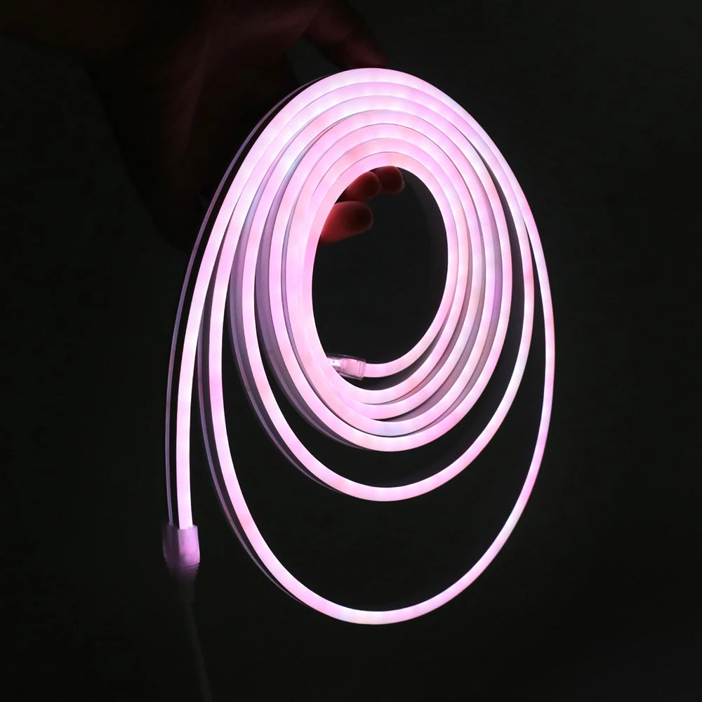 RGB LED Strip Light 108 LEDs/m 5V IP67 Waterproof Flexible Neon Lights
