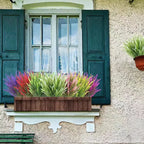 5-Branch Artificial Lavender – Plastic Faux Flowers for Home & Outdoor Decor