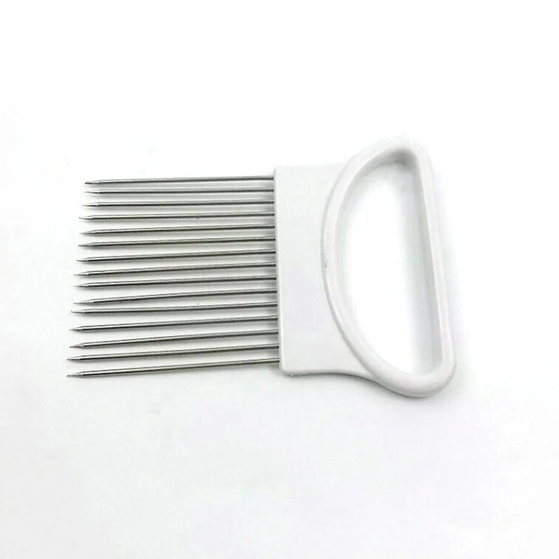 Stainless Steel Onion Holder – Vegetable & Tomato Slicer