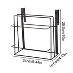 Metal Kitchen Cutting Board & Lid Organizer – Wall-Mounted Rack
