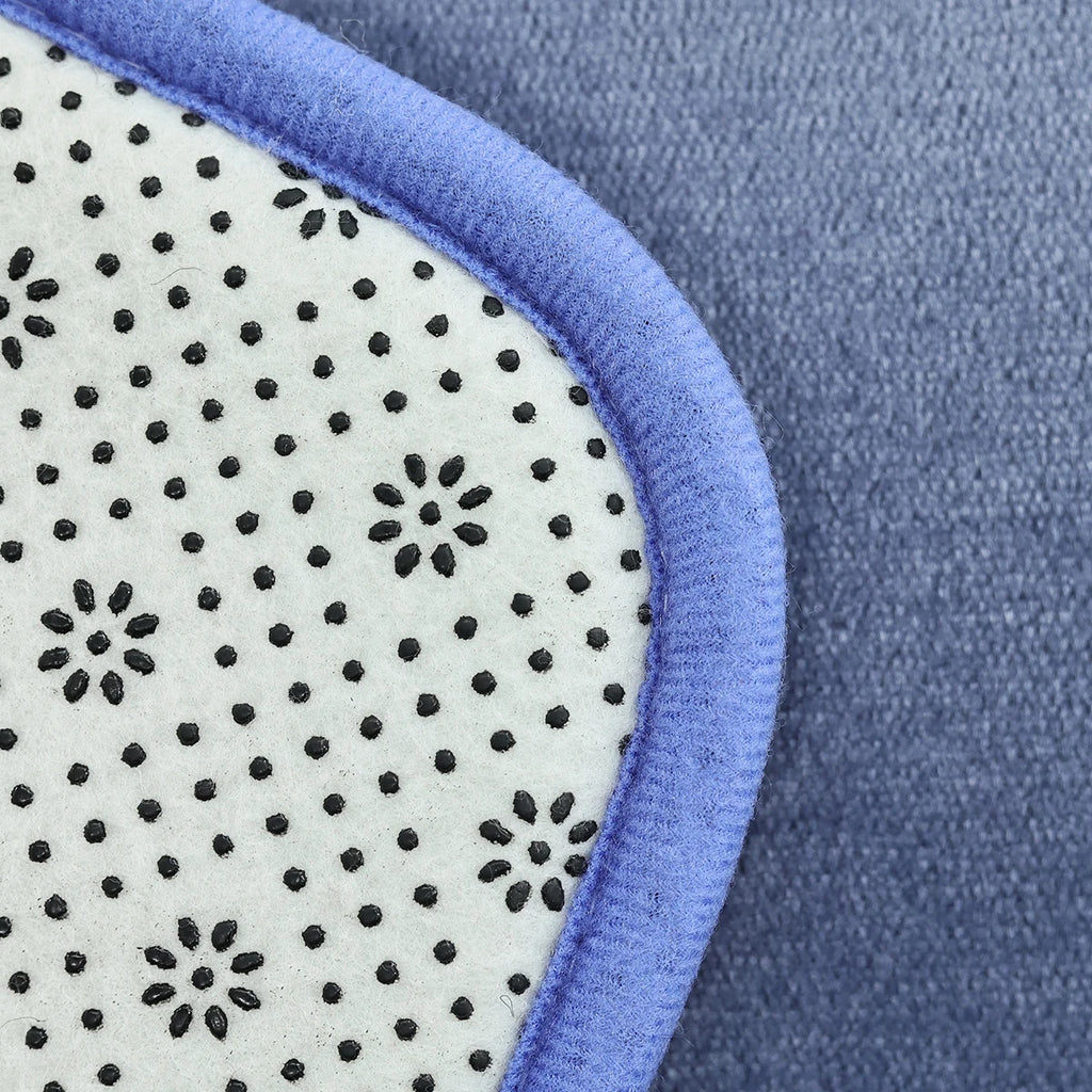 Three-Piece Bathroom Mat Set Non-Slip Microfiber Absorbent Floor Rugs Soft and Comfortable