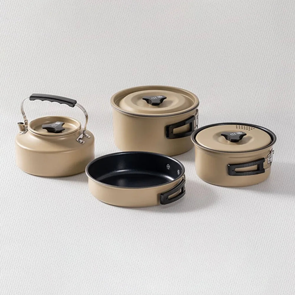 Eco-Friendly 9-in-1 Portable Camping Cookware Set – Lightweight & Durable