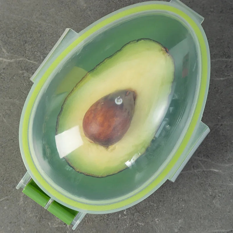 Avocado Preservation Box with Silicone Sealing Ring – Modern Style, Food Storage