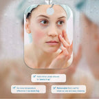 Acrylic Shower Mirror for Shaving & Makeup – Portable Bathroom Travel Mirror