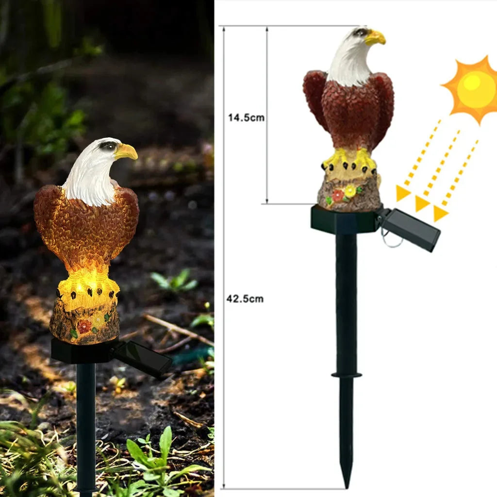 Solar LED Lawn Light 5m IP55 Waterproof Warm White Outdoor Decor