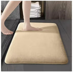 Absorbent Coral Velvet Bathroom Mat – Non-Slip Anti-Skid Floor Mat for Bathroom & Home