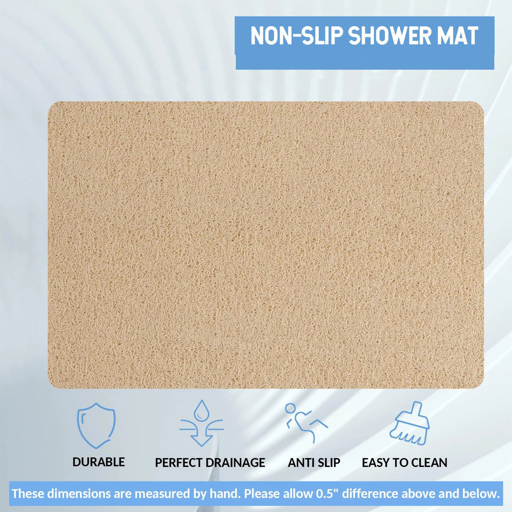 50x80cm Non-Slip Shower Mat – Drainable & Washable Bath Mat