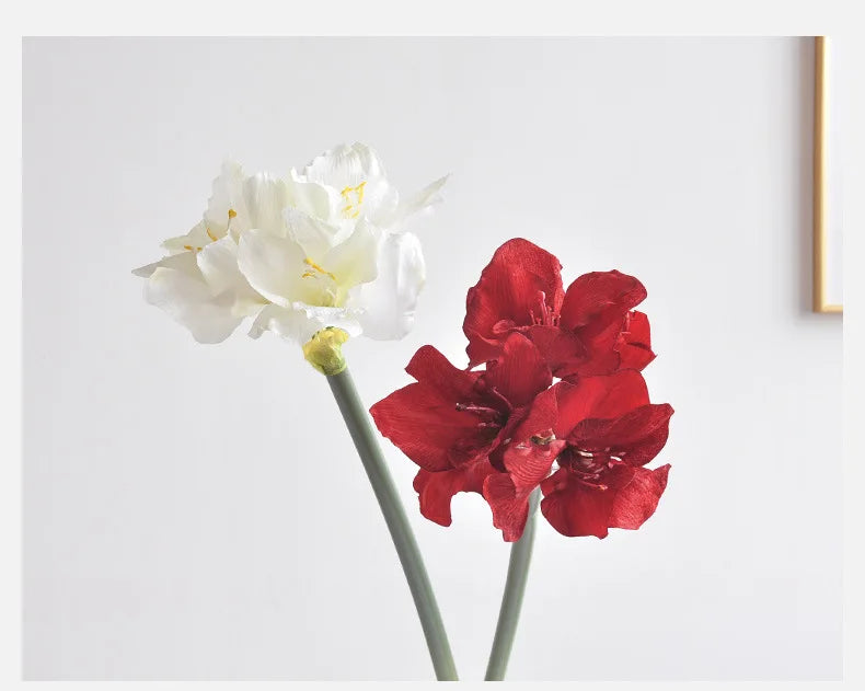 76CM Artificial Hippeastrum Silk Flower for Wedding & Home Decor