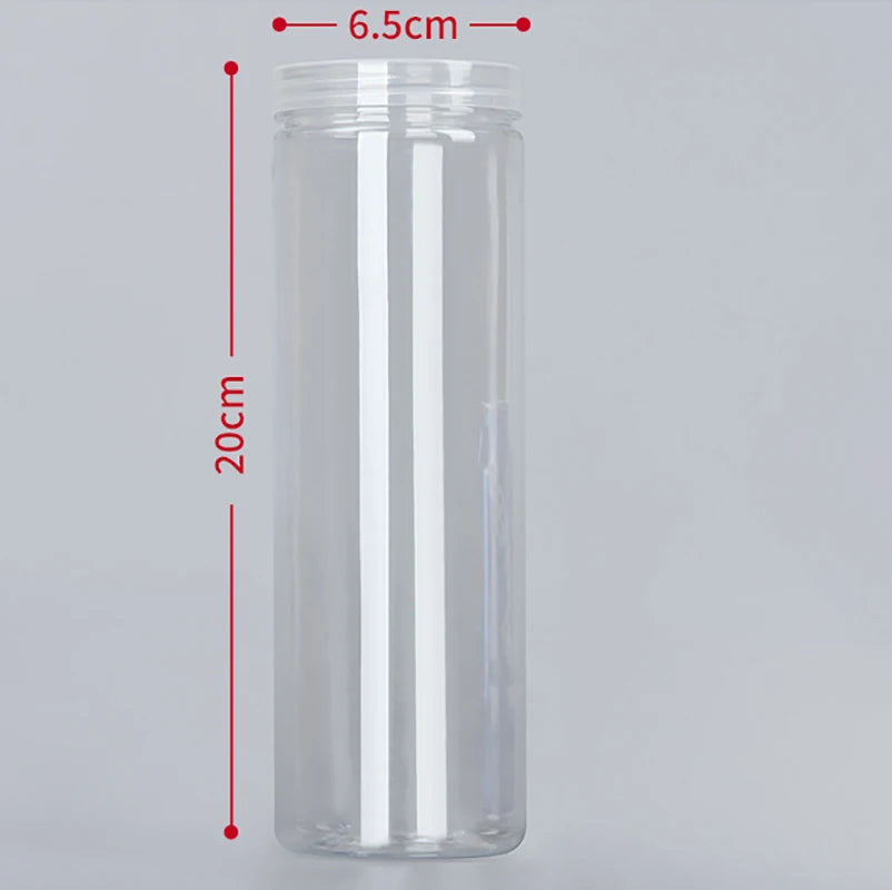 Modern Transparent Food Storage Bottle – Airtight PET/PE Kitchen Storage Jar