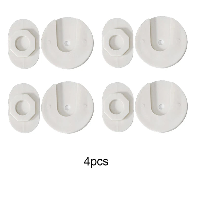 Wall-Mounted Plug-In Retainer – ABS Plastic Storage Holder for Home & Office