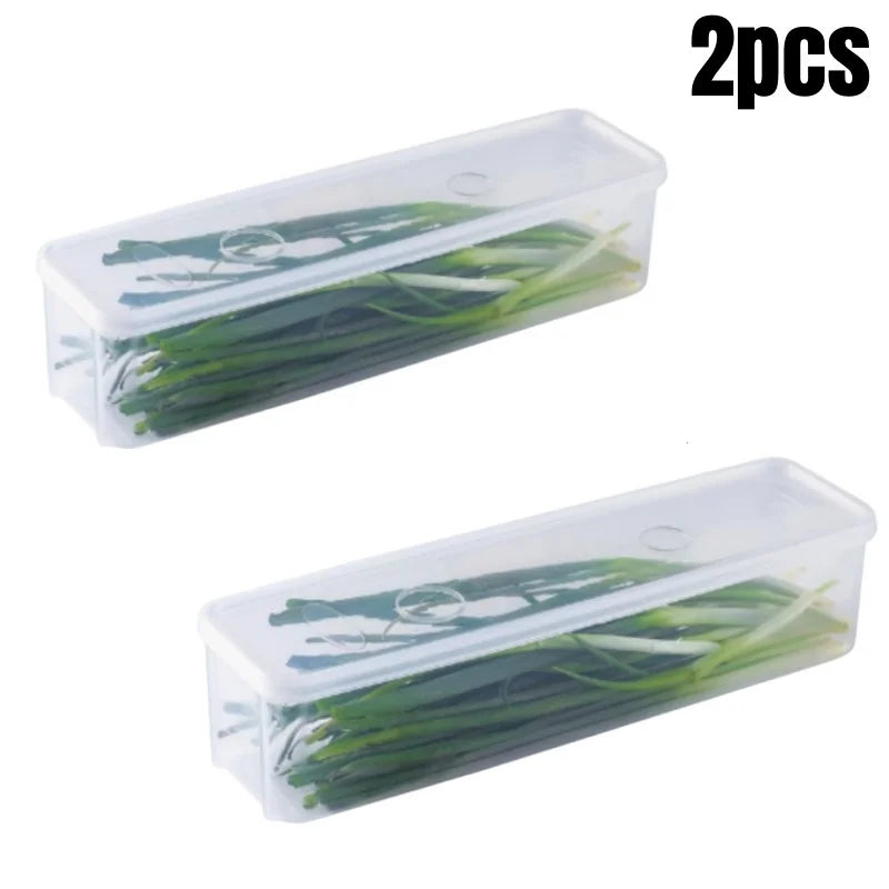 PP Plastic Refrigerator Storage Box – Stackable Fridge Organizer with Lid