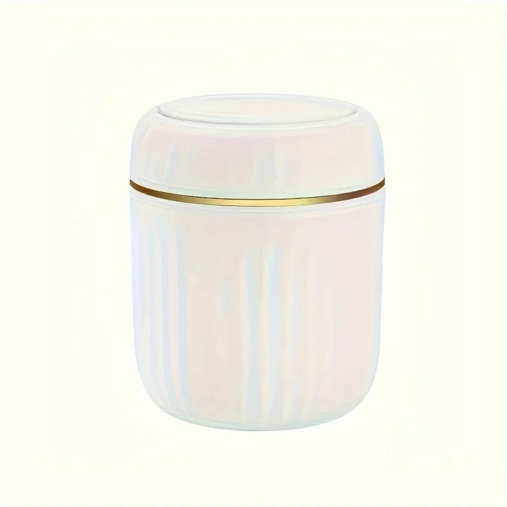 Mini Desktop Trash Can with Lid Durable Plastic Garbage Waste Bin for Office, Bedroom & Home