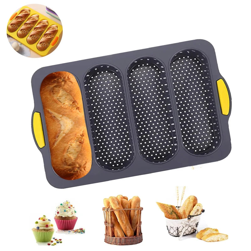 Eco-Friendly Silicone French Bread Mold – Non-Stick & Heat Resistant