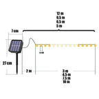 Solar LED Ball String Lights 5M IP65 Waterproof Holiday Decor