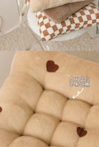 Rectangular Cartoon Velvet Seat Cushion – Memory Foam Comfort Pad