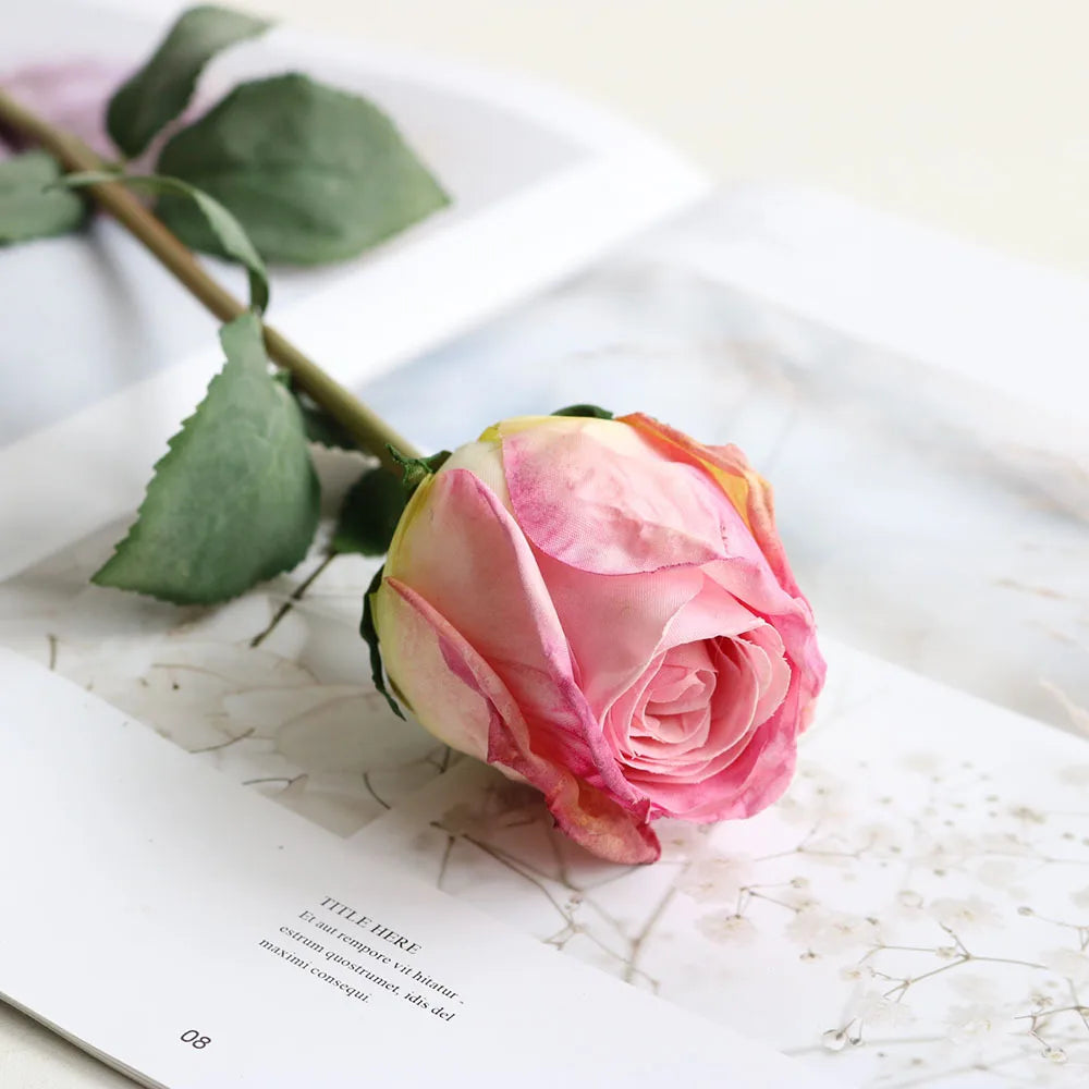 Artificial Silk Rose Flower Indoor Bridal Shower & Event Decoration
