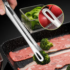 2-Piece 304 Stainless Steel Kitchen Tongs Set – 24cm & 28cm