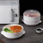 Eco-Friendly Microwave Steamer – Dumpling & Rice Cooking Container