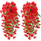1pcs Artificial Morning Glory Wall Hanging – 75cm