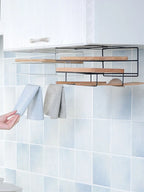 Metal Kitchen Cutting Board & Lid Organizer – Wall-Mounted Rack