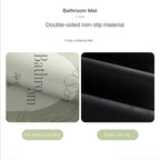 Special-Shaped Diatom Mud Bathroom Mat Non-Slip Absorbent Floor Rug Toilet & Bathtub