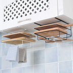 Metal Kitchen Cutting Board & Lid Organizer – Wall-Mounted Rack