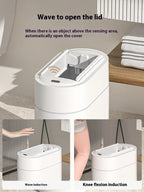 7L Smart Touchless Sensor Trash Can – Compact Waterproof Auto Bin for Bathroom & Kitchen