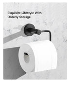Stainless Steel Toilet Paper Holder Wall Mount Bathroom Paper Roll Shelf Rack